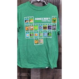 Minecraft Over World Periodic Table Teen Tee Size Med